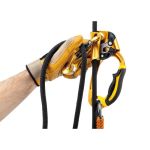 Mosqueton con polea single lock petzl rollclip